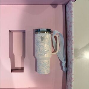 LoveShackFancy Blue and White holiday quencher ornament